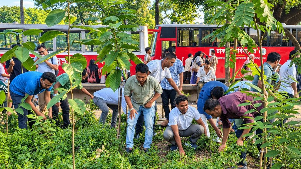 ডেঙ্গু প্রতিরোধে ঢাবির মল চত্বরে ছাত্রদলের পরিচ্ছন্নতা অভিযান