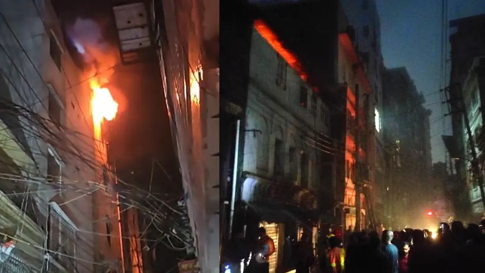 সরুগলি-প্লাস্টিক পণ্য-ঝুঁকিপূণ ভবনে বিপাকে ফায়ার সার্ভিস