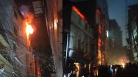 সরুগলি-প্লাস্টিক পণ্য-ঝুঁকিপূণ ভবনে বিপাকে ফায়ার সার্ভিস