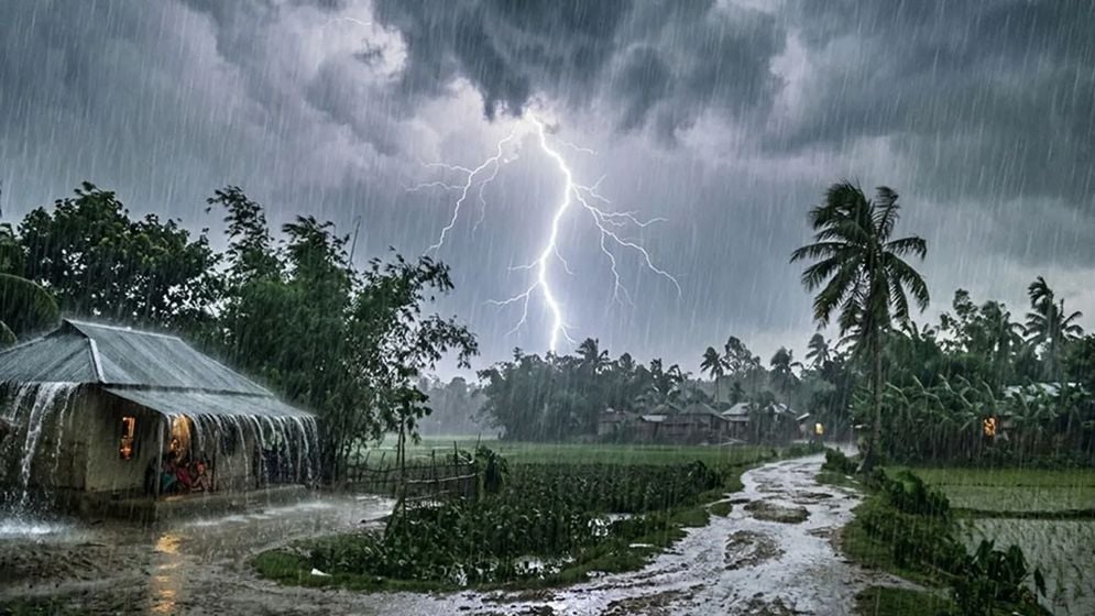 দুপুরের মধ্যে দেশের যেসব অঞ্চলে ঝড়বৃষ্টির আভাস