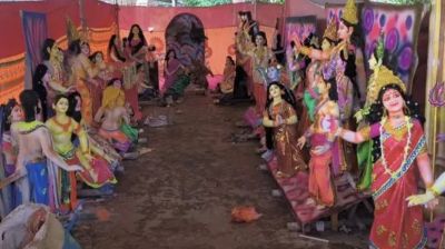 দুর্গাপূজা: এক আঙিনায় ২৭৭ প্রতিমা
