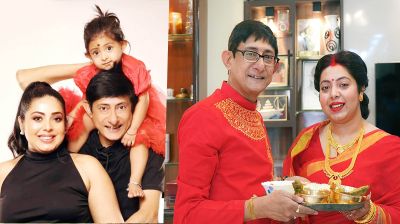 পূজায় ছোটবেলার স্মৃতি সামনে আনলেন কাঞ্চন-শ্রীময়ী