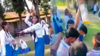 মদের বোতল হাতে বিদ্যালয়ের মাঠে শিক্ষার্থীদের নাচানাচি, ভিডিও ভাইরাল