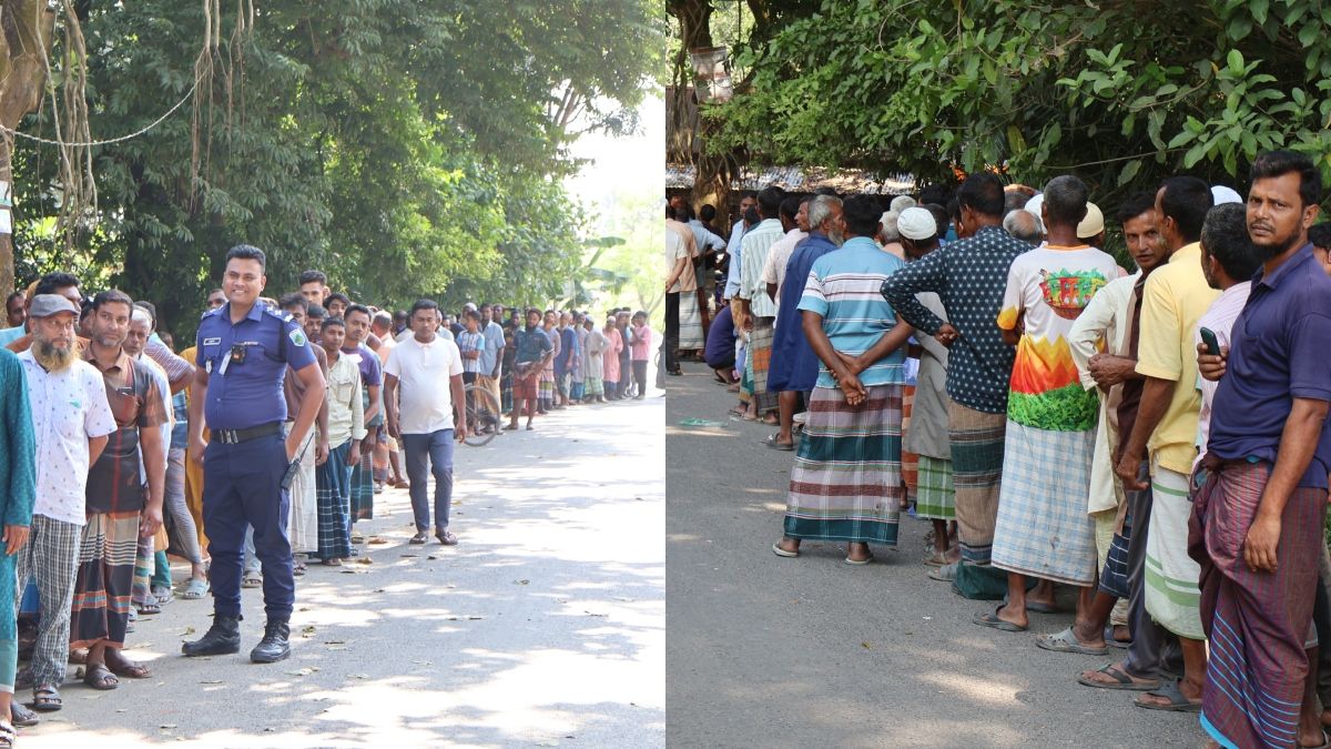 এক বস্তা সারের জন্য ভোররাত থেকে লাইনে কৃষক