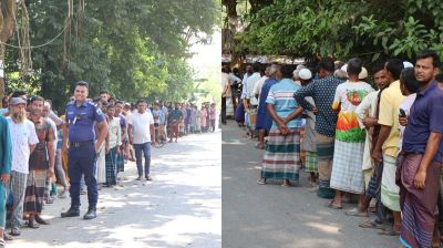 এক বস্তা সারের জন্য ভোররাত থেকে লাইনে কৃষক