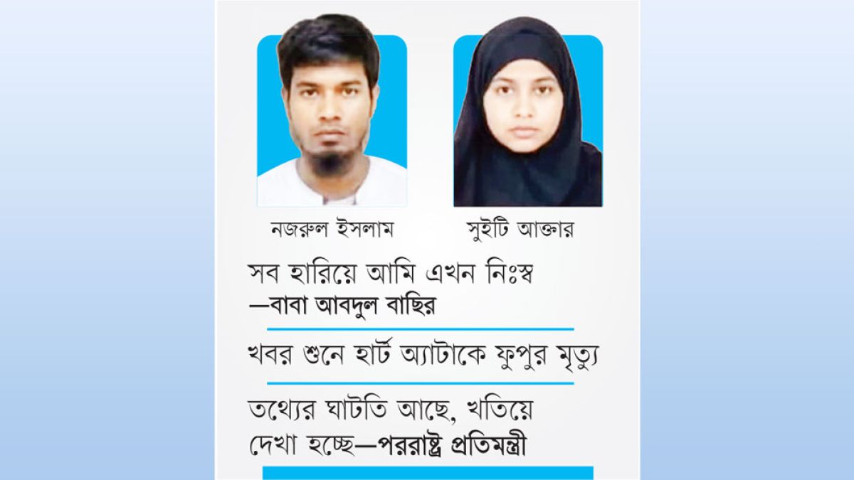 ব্রাহ্মণবাড়িয়ায় নজরুলের বাড়িতে শোকের মাতম