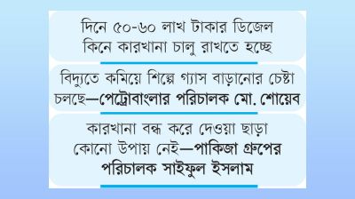 এক হাজার শিল্পকারখানা ধুঁকছে, বন্ধের উপক্রম