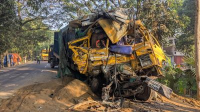 নাটোরে বাস-ট্রাক সংঘর্ষে নিহত বেড়ে ১৪