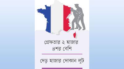 ফ্রান্সে পরিস্থিতি নিয়ন্ত্রণের বাইরে, কারফিউ জারি