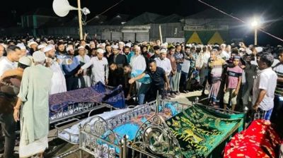 পাঁচ ব্যবসায়ীর জানাজা হলো একসঙ্গে
