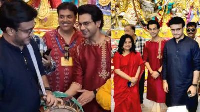 ম্যাডক্সে ঢাক বাজালেন সৌরভ-রাজকুমার, জমজমাট ‘দাদা’র প্রচার