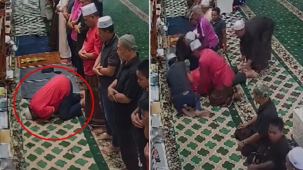 সিজদা থেকে ওঠেননি যুবক, সিসিটিভিতে ধরা পড়ল মুসল্লির শেষ মুহূর্ত
