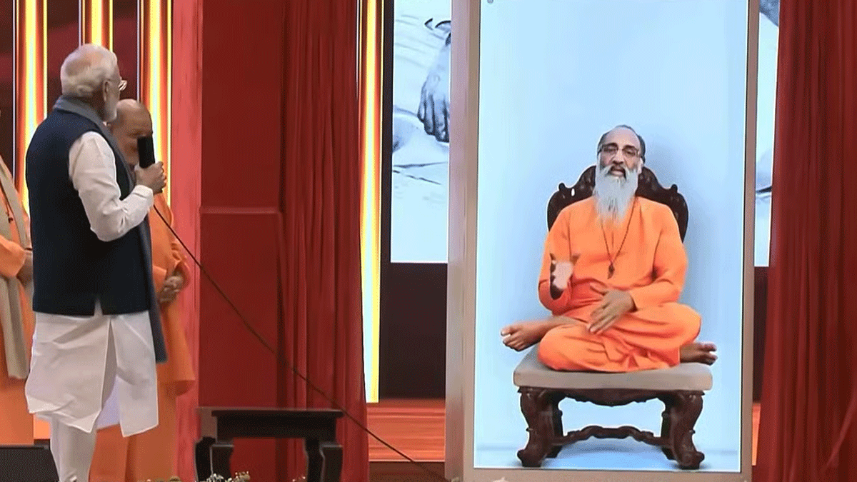 প্রয়াত ধর্মগুরুর এআই অবতারের সঙ্গে কথা বললেন মোদি