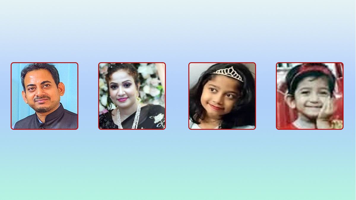 টুপটুপ রিসোর্ট ট্র্যাজেডি: মনিরামপুরে একসারিতে বাবা-মা দুই মেয়ের কবর