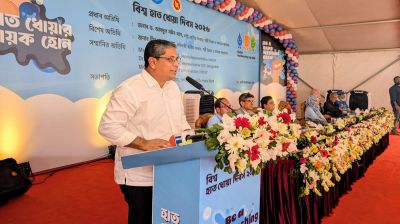 হাত ধোয়া ও স্বাস্থ্যবিধিতেই সুস্থ প্রজন্ম গড়ে ওঠে: মীর শাহে আলম