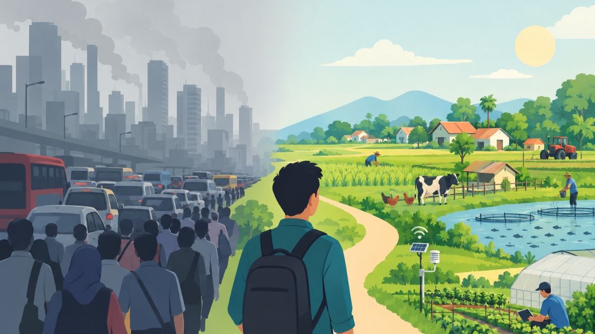 শহরমুখী জনস্রোত থামানোর নতুন রূপরেখা