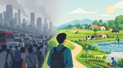 শহরমুখী জনস্রোত থামানোর নতুন রূপরেখা